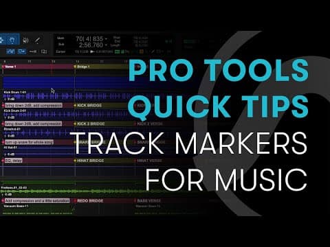 How to Create and Manage Markers in Pro Tools